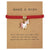 Make a Wish Animal Adjustable Horse Bracelets Bangle Silver Charms Women Girls Handmade Chain Message Card Jewelry